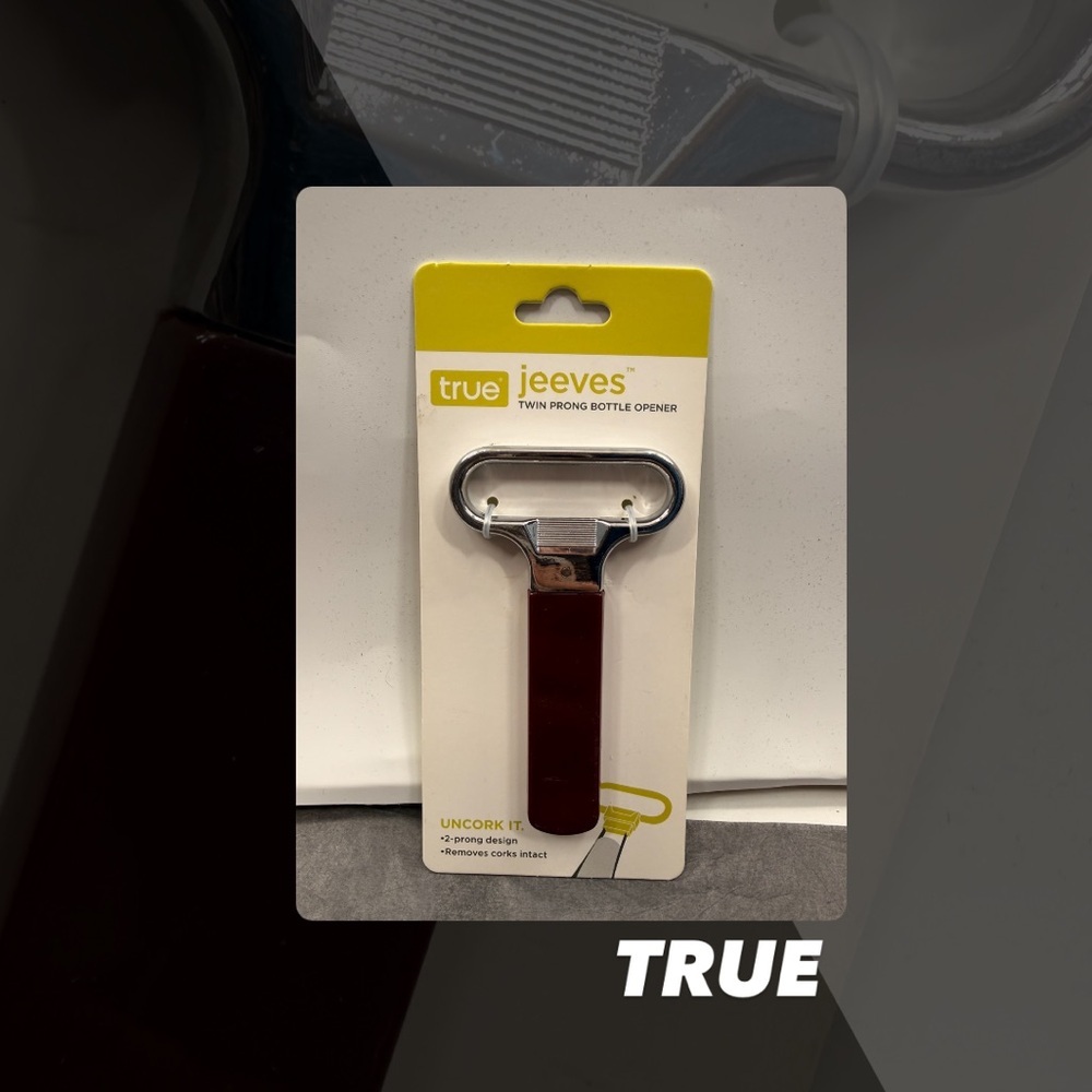 NWT True Jeeves Twin Prong Bottle Opener